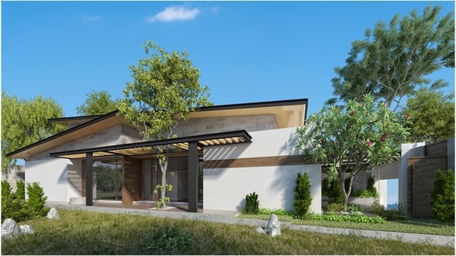 Vẻ đẹp gây sốt của các mẫu nhà cấp 4 giá rẻ kiểu mới có 4 phòng ngủ ảnh 9