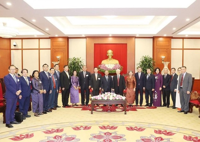 Hình ảnh Tổng Bí thư Nguyễn Phú Trọng tiếp Chủ tịch Quốc hội Campuchia ảnh 9