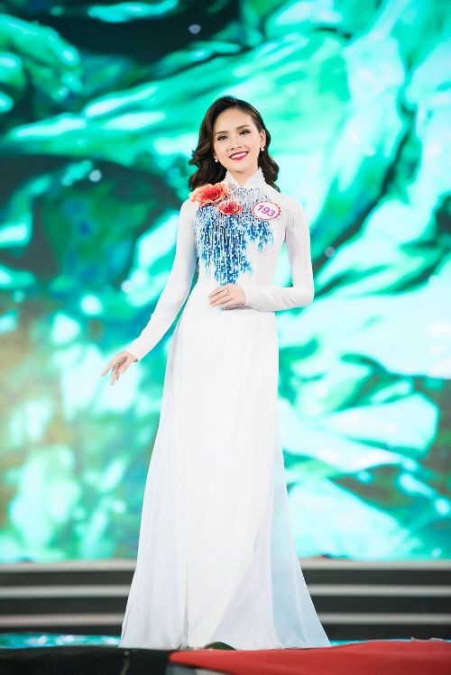 30 thí sinh hoa hậu khoe nét nền nã trong tà áo dài ảnh 8