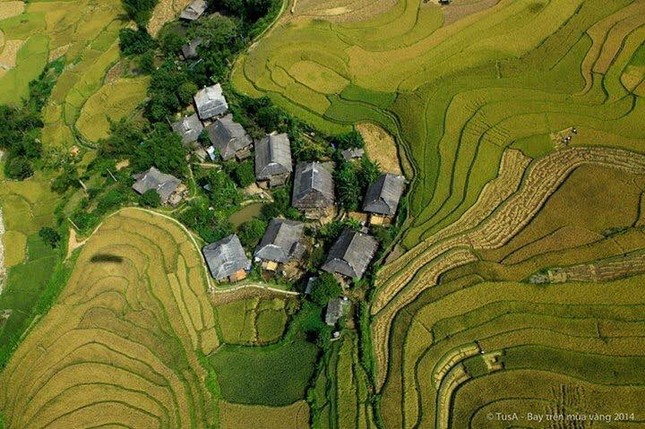 Mù Cang Chải đẹp ngỡ ngàng nhìn từ bầu trời ảnh 6
