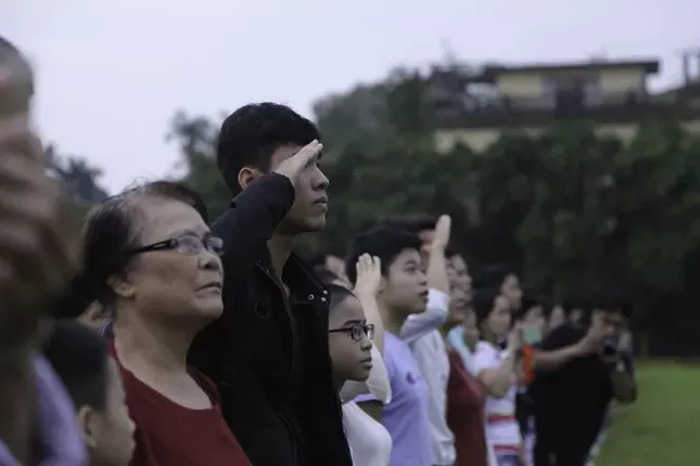 Ngàn người nghiêm trang dự lễ chào cờ ngày Quốc khánh trên Quảng trường Ba Đình ảnh 8