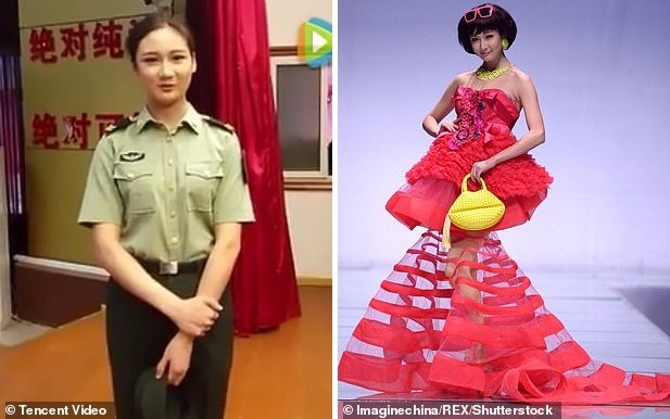 Mẫu nội y bỏ việc trở thành ‘nữ quân nhân xinh đẹp nhất Trung Quốc’ ảnh 3