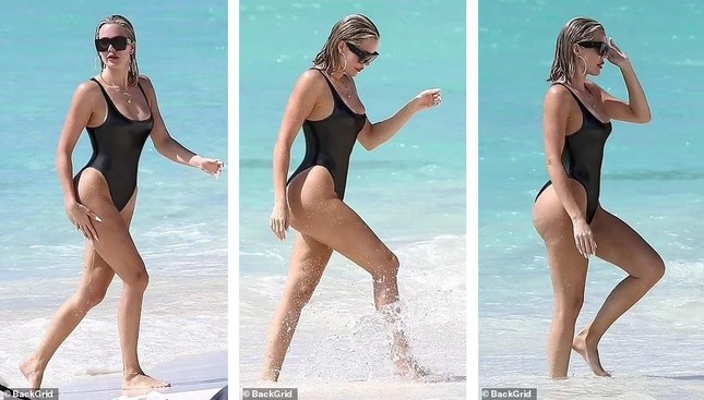 Khloe Kardashian ‘bốc lửa’ với áo tắm cắt khoét giữa tin có con thứ 2 với tình cũ phản bội ảnh 1