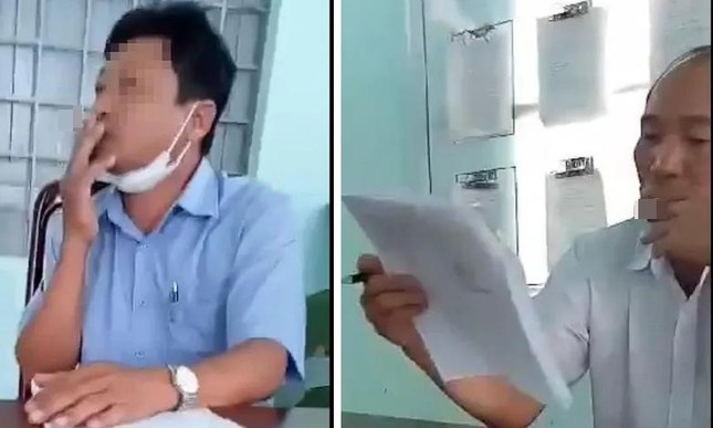 Bản tin 8H: Phó chủ tịch, chánh thanh tra huyện bị tố hút thuốc khi tiếp dân ảnh 1