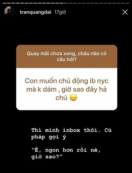 "Chú" Quang Đại vừa đẹp trai, vừa là "tổng đài 1080" cực mặn khiến dân mạng thích thú ảnh 2