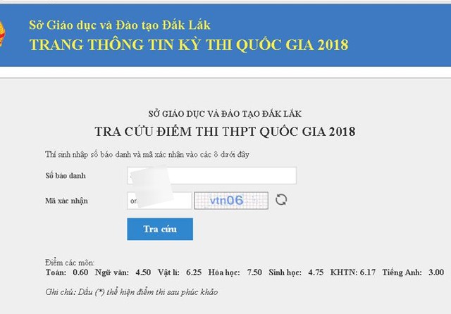 Đắk Lắk: Một thí sinh phúc khảo từ 0,6 lên 7,2 điểm Toán do tô mờ đáp án trắc nghiệm ảnh 1