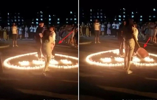 Tỏ tình “lãng mạn” chốn đông người, chàng trai xấu mặt vì bị bạn gái cũ chạy đến “bóc phốt” ảnh 2