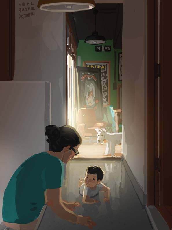 Xem trọn bộ tranh "Bố và con", chỉ muốn được chạy về nhà ôm chầm lấy bố ngay lập tức! ảnh 4