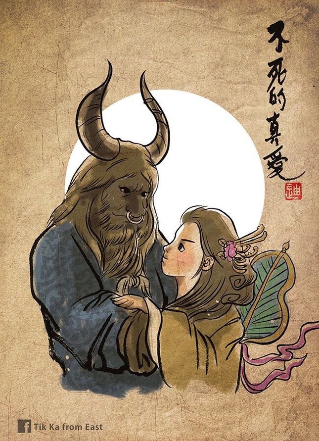 Chiêm ngưỡng dung nhan của các nhân vật nổi tiếng khi "xuyên không" vào tranh dân gian Trung Quốc ảnh 5