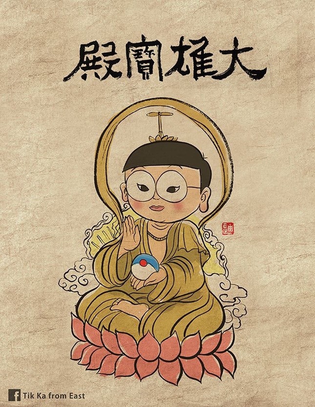 Chiêm ngưỡng dung nhan của các nhân vật nổi tiếng khi "xuyên không" vào tranh dân gian Trung Quốc ảnh 1