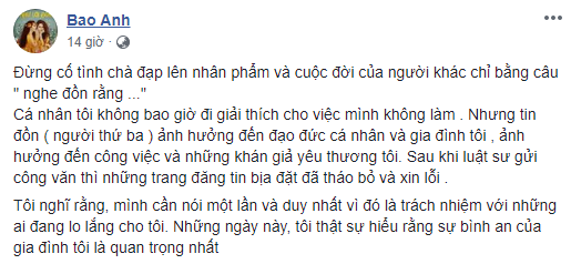 Bảo Anh lần đầu lên tiếng về tin đồn là người thứ 3 sau khi nhờ pháp luật can thiệp ảnh 4