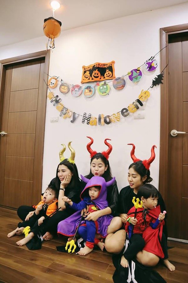 Ba em bé "hot" nhất MXH Cam - Xoài - Đậu hóa thân thành siêu anh hùng trong Halloween ảnh 8