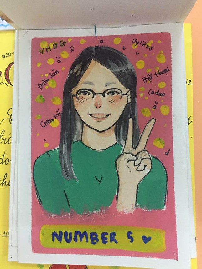 Mê mẩn trước bộ tranh "Nhìn hình đoán thầy cô" siêu đáng yêu của teen THPT Hòa Vang (Đà Nẵng) ảnh 5