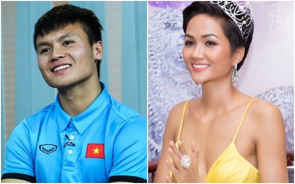 Loạt ảnh chứng minh: Hoa hậu H'Hen Niê và cầu thủ Quang Hải thực sự có "tướng phu thê"! ảnh 1