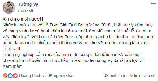 Hậu Quả bóng vàng 2018: Cầu thủ khiêm tốn nhận "mưa" lời khen, MC lên tiếng càng hứng thêm "gạch đá" ảnh 2