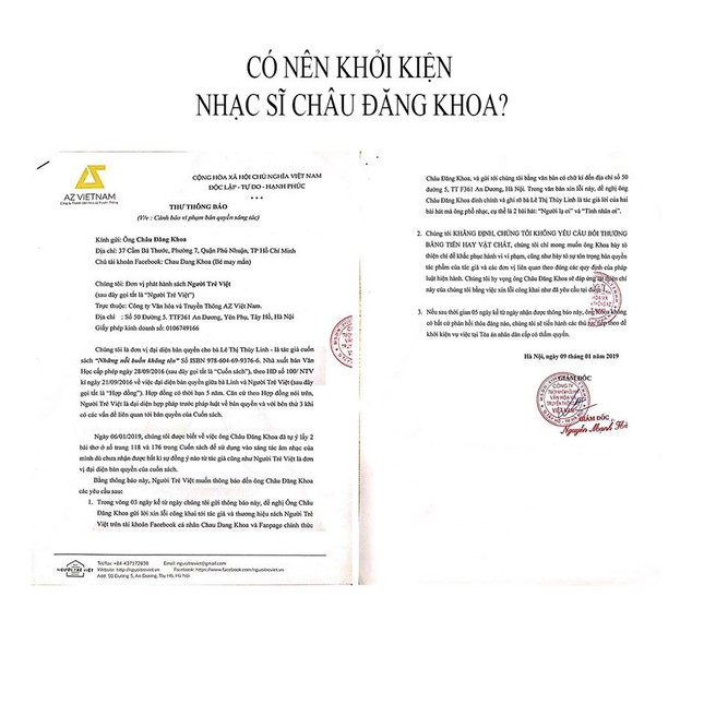 NXB tập thơ Châu Đăng Khoa "lấy cảm hứng": "Nếu không phản hồi thỏa đáng sau 5 ngày sẽ khởi kiện" ảnh 5