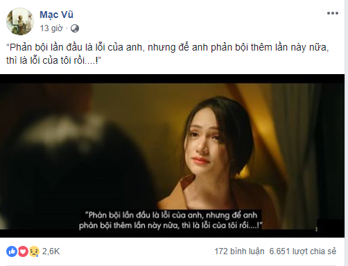 Câu nói trong MV mới ra mắt của Hương Giang idol trở thành "hot trend" mạng xã hội ảnh 2