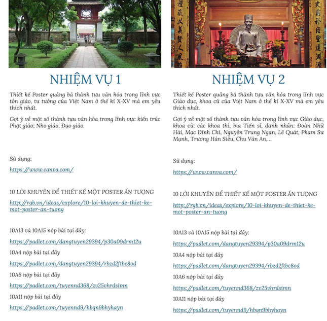 Thầy giáo Lịch sử 4.0 cho học sinh tự thiết kế poster lịch sử, tạo thành “thư viện” Sử online ảnh 3