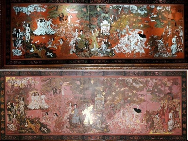 Bảo vật quốc gia “Vườn xuân Trung Nam Bắc” bị hư hại do vệ sinh bằng nước rửa chén ảnh 1