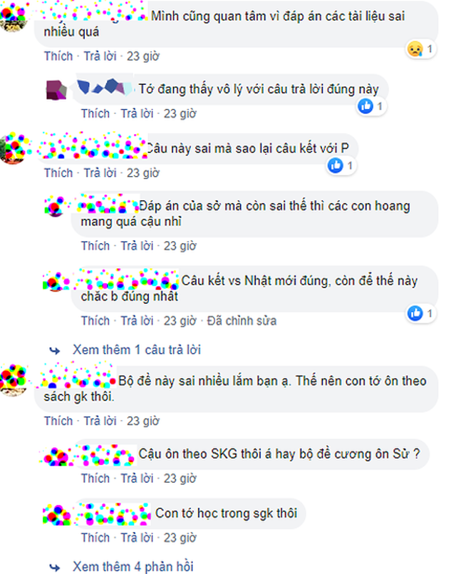 Đáp án sai trong đề thi Sử vào lớp 10 của Sở Giáo dục Hà Nội ảnh 1