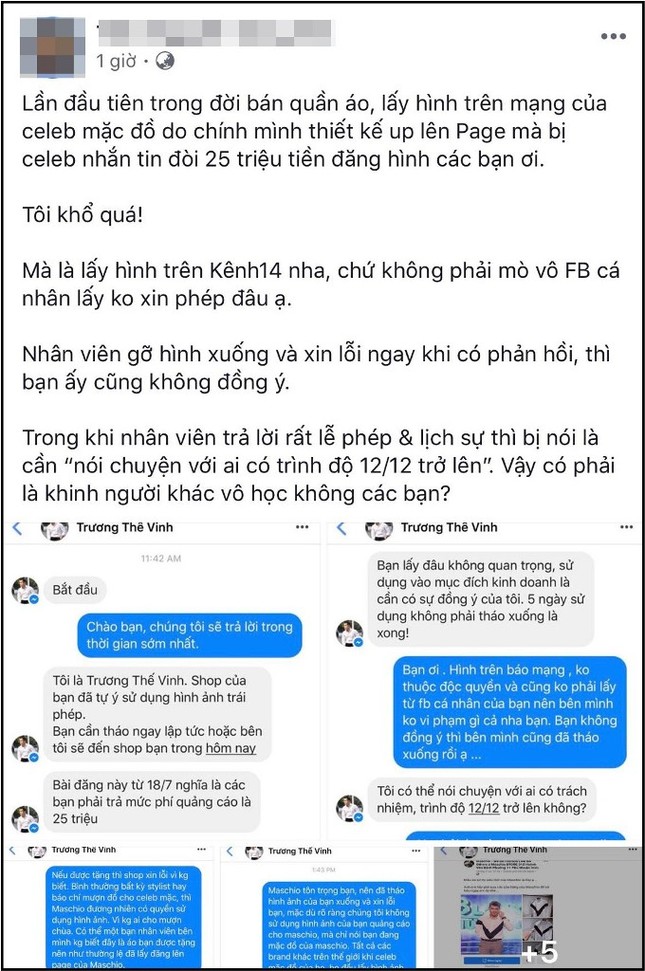 Trương Thế Vinh "đối đầu" với loạt nghệ sĩ khi tố nhãn hàng thời trang sử dụng hình ảnh trái phép ảnh 2
