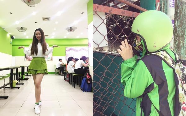 Nữ sinh Y Dược cuồng màu xanh lá, từ giường, bàn học cho đến băng đô cài đầu… ảnh 2