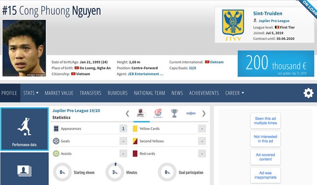 Công Phượng tăng giá trên thị trường chuyển nhượng ảnh 1