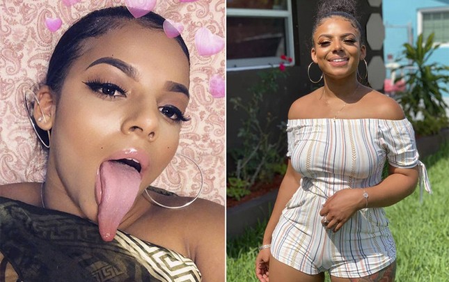 Cô nàng kiếm hơn 2 tỷ đồng/năm từ Instagram nhờ có chiếc lưỡi dài đến khó tin ảnh 1