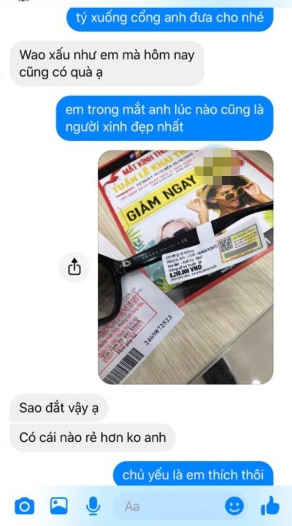 Hí hửng tặng bạn gái mới quen kính mắt hàng hiệu gần 10 triệu đồng, chàng trai nhận kết đắng ảnh 3