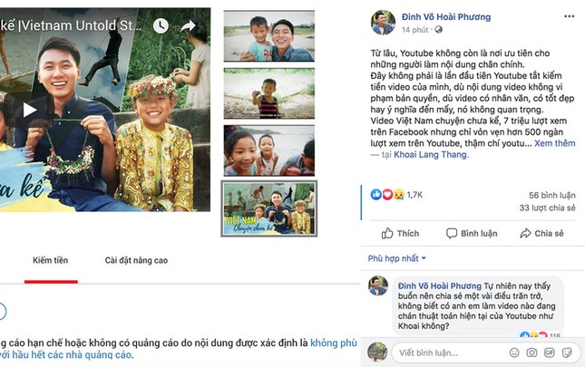 Vlogger khám phá Khoai Lang Thang bị YouTube tắt kiếm tiền và hạn chế người xem ảnh 2