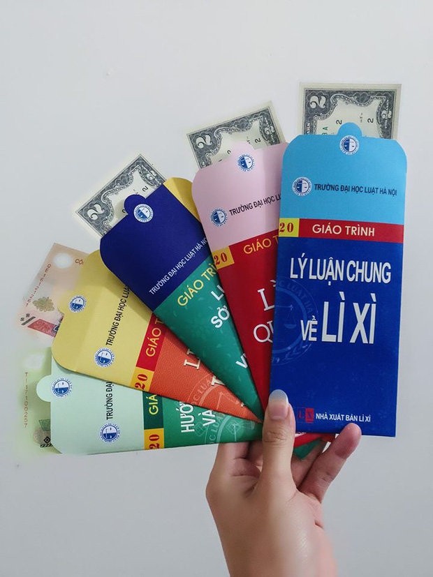 Xuất hiện bộ bao lì xì chủ đề giáo trình các môn học "ám ảnh" biết bao thế hệ sinh viên ảnh 1