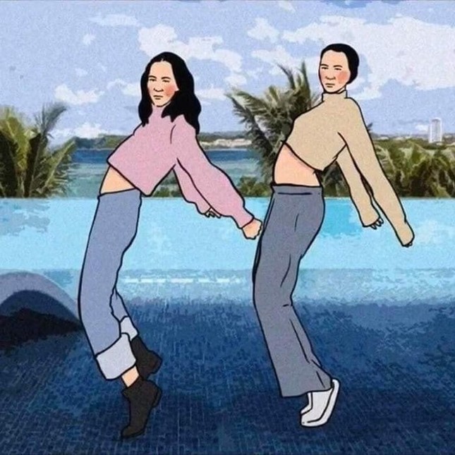 "Trend" chụp ảnh mới siêu "chất" của teen: "Đùi gác đùi", "tay kề tay" và muôn kiểu hài hước ảnh 4