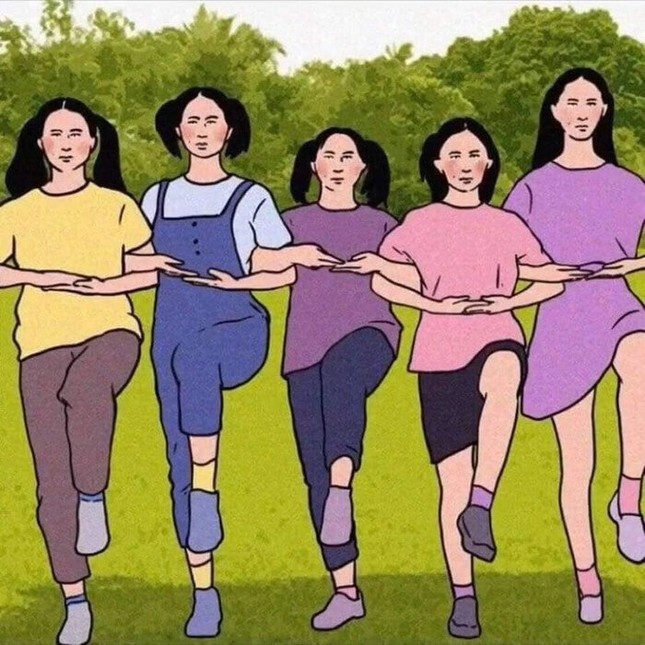 "Trend" chụp ảnh mới siêu "chất" của teen: "Đùi gác đùi", "tay kề tay" và muôn kiểu hài hước ảnh 6