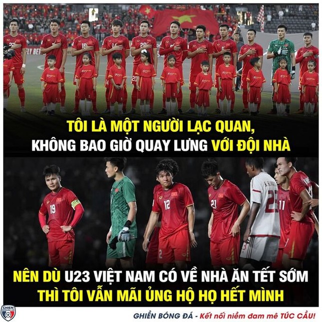Cổ động viên hào hứng chế ảnh để động viên U23 Việt Nam trước trận gặp Triều Tiên ảnh 2