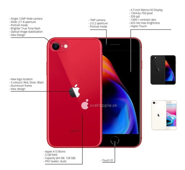 iPhone 9 tiếp tục lộ diện hình ảnh đẹp mê ly, khác biệt duy nhất là logo quả táo ảnh 3