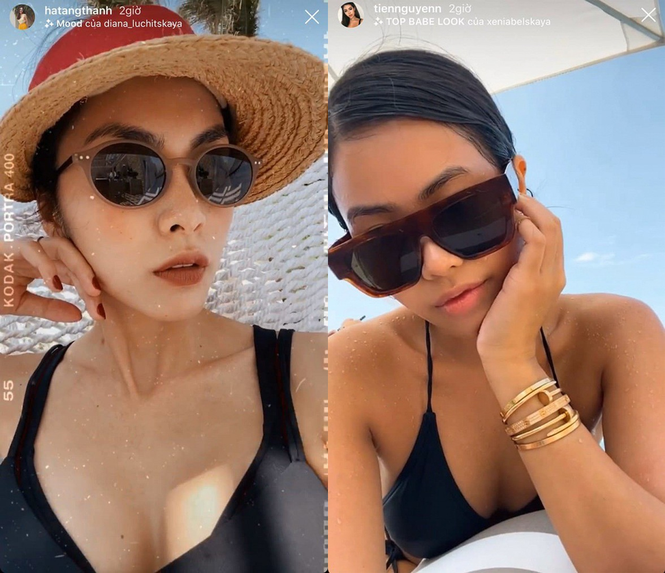 Tăng Thanh Hà hiếm hoi đăng ảnh bikini, 'đọ' độ gợi cảm với em chồng Tiên Nguyễn - ảnh 1