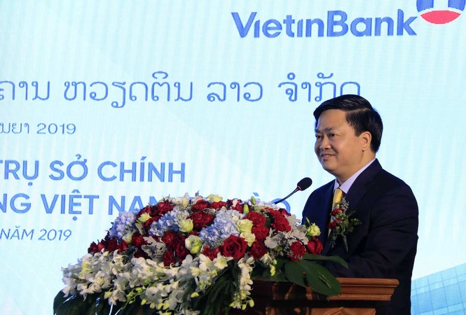 Lễ khai trương Tòa nhà Trụ sở chính VietinBank Lào. - ảnh 1