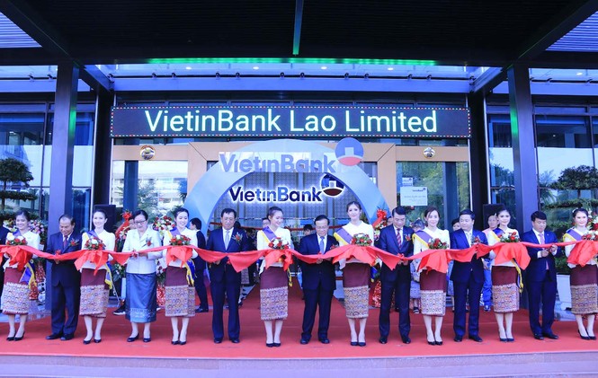Lễ khai trương Tòa nhà Trụ sở chính VietinBank Lào. - ảnh 4