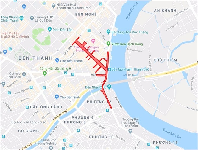 TPHCM cấm đường bắn pháo hoa, người dân nên đi theo lộ trình này - ảnh 1