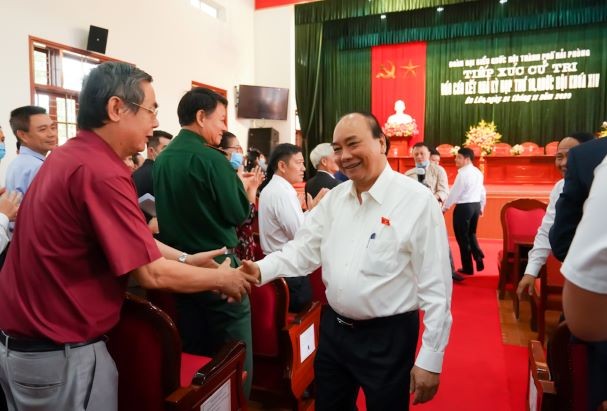 Hình ảnh Thủ tướng Nguyễn Xuân Phúc tiếp xúc cử tri TP. Hải Phòng - ảnh 1