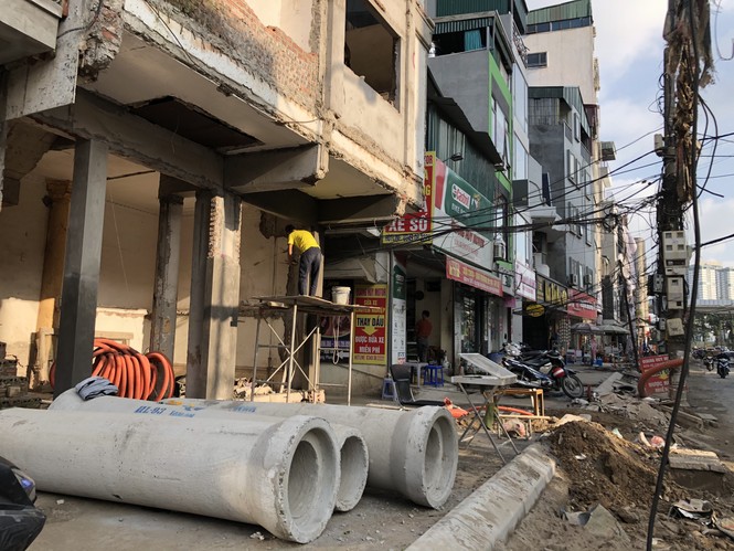 Thi công ì ạch, đường Vũ Trọng Phụng thành nỗi ám ảnh với người dân Thủ đô - ảnh 3