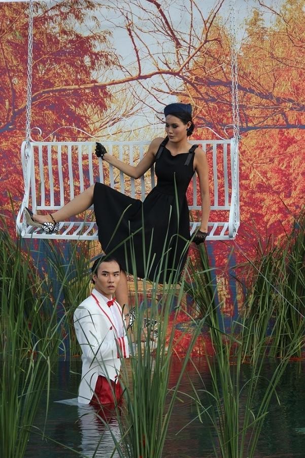 Thí sinh Next Top Model rơi xuống hồ nước khi chụp ảnh - ảnh 3