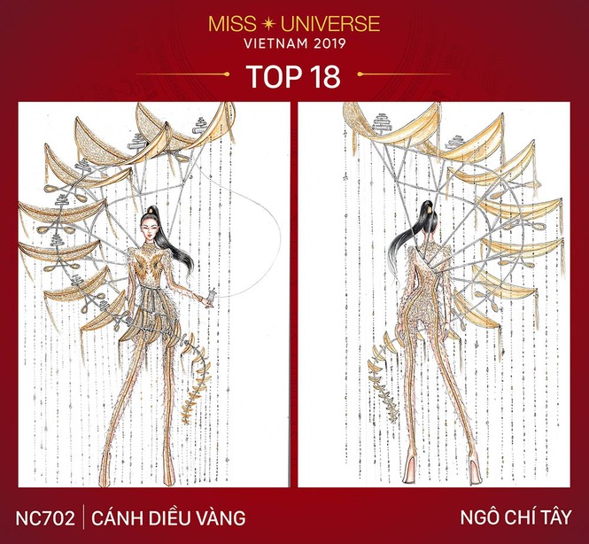 Thiết kế ‘Bàn thờ’ chính thức lọt top 18 trang phục dân tộc cho Hoàng Thuỳ - ảnh 4