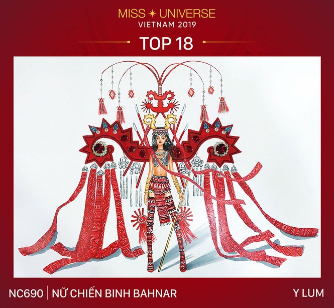 Thiết kế ‘Bàn thờ’ chính thức lọt top 18 trang phục dân tộc cho Hoàng Thuỳ - ảnh 5
