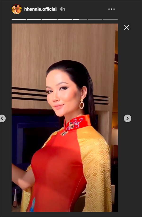 Hoàng Thuỳ lại khoe vòng 1 'bỏng mắt', H'Hen Niê tung tăng áo dài trên đất Thái - ảnh 3