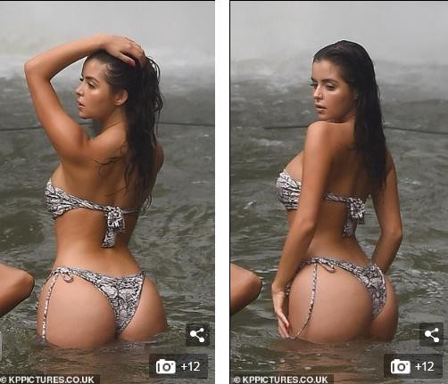 Loạt ảnh bikini 'nhức mắt' của nàng mẫu nội y được ví như Kim siêu vòng 3 - ảnh 1