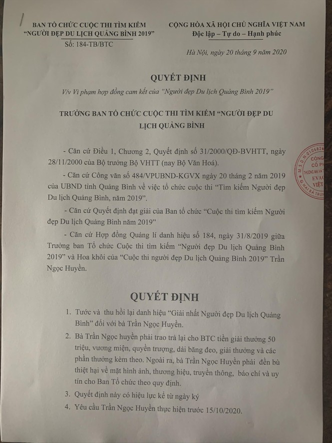 Tước vương miện Hoa khôi Người đẹp Du lịch Quảng Bình - ảnh 2