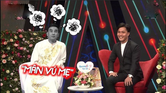 Quyền Linh 'đứng hình' với anh chàng 28 tuổi vẫn thích 'sờ ti' mẹ ở show hẹn hò - ảnh 2