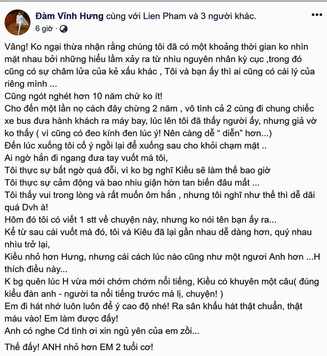 Đàm Vĩnh Hưng lần đầu tiết lộ việc 'cạch mặt' Bằng Kiều hơn 10 năm - ảnh 1