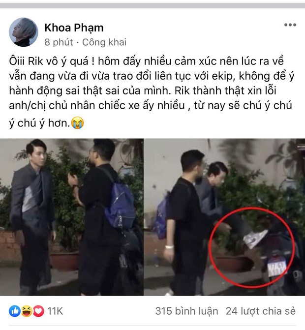 Karik xin lỗi công chúng vì hành động gác chân thiếu văn minh bị chỉ trích gay gắt - ảnh 1